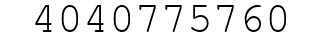 Number 4040775760.