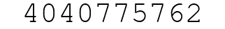 Number 4040775762.