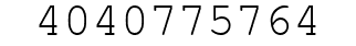 Number 4040775764.