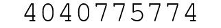 Number 4040775774.