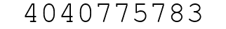 Number 4040775783.