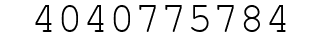 Number 4040775784.