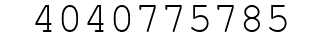 Number 4040775785.
