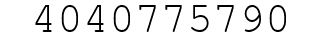 Number 4040775790.