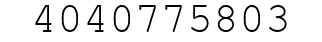 Number 4040775803.