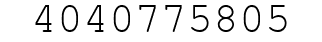 Number 4040775805.
