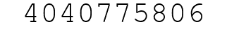 Number 4040775806.