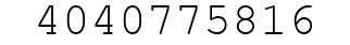 Number 4040775816.