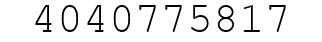 Number 4040775817.