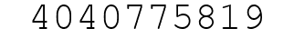 Number 4040775819.