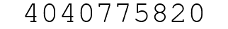 Number 4040775820.