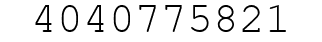 Number 4040775821.