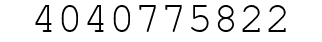 Number 4040775822.