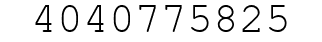 Number 4040775825.