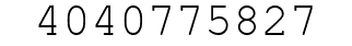 Number 4040775827.