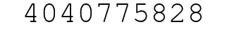 Number 4040775828.