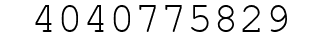 Number 4040775829.