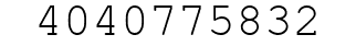 Number 4040775832.