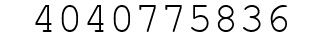 Number 4040775836.