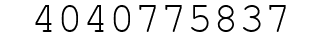 Number 4040775837.