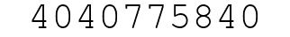 Number 4040775840.