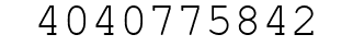 Number 4040775842.