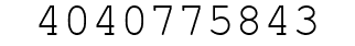 Number 4040775843.