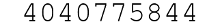 Number 4040775844.