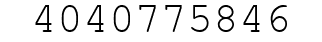 Number 4040775846.