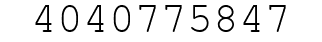 Number 4040775847.