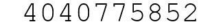 Number 4040775852.