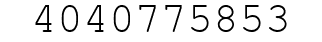 Number 4040775853.