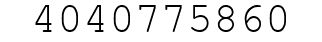 Number 4040775860.