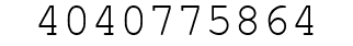 Number 4040775864.