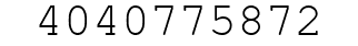 Number 4040775872.