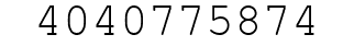 Number 4040775874.