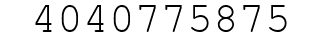 Number 4040775875.