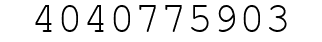 Number 4040775903.