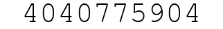 Number 4040775904.