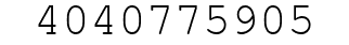 Number 4040775905.