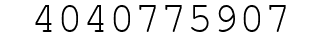 Number 4040775907.