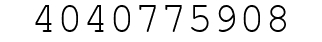 Number 4040775908.