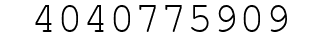 Number 4040775909.