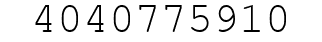 Number 4040775910.