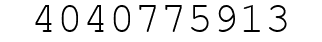 Number 4040775913.