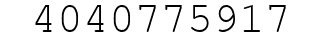 Number 4040775917.