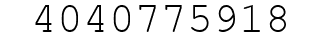 Number 4040775918.
