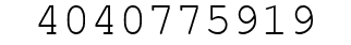 Number 4040775919.