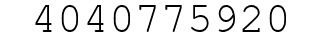 Number 4040775920.