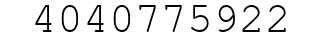 Number 4040775922.